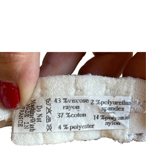 Vintage early 90s Lise Charmel retired style pink and white floral romantic bra - Picture 14 of 14